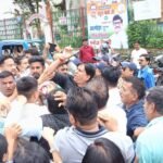 Congress up in arms over doctors' transfers in Almora; stages massive protest against the government.
